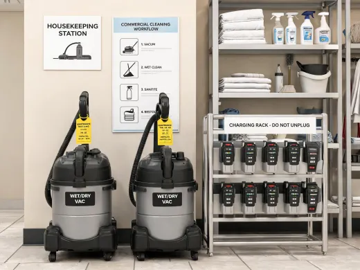 Hospitality cleaning appliance fleet